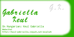 gabriella keul business card
